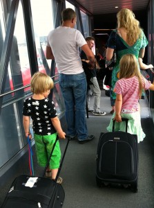 ind i flyet
